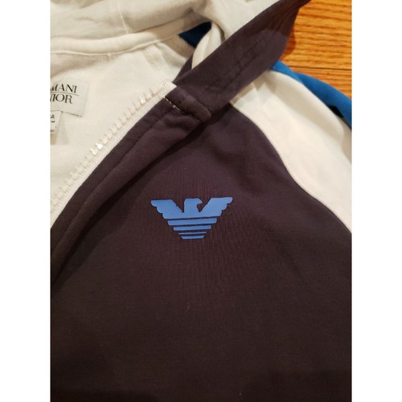Armani Junior zip up hoodie size 10 NWOT - Picture 2 of 3